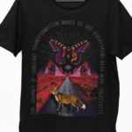 Camiseta Borboleta Raposa - Preta