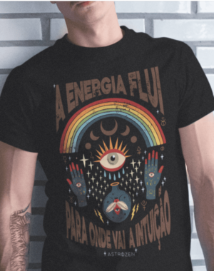 Camiseta A Energia Flui – Preta