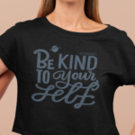 Cropped Be Kind Yourself- Preta