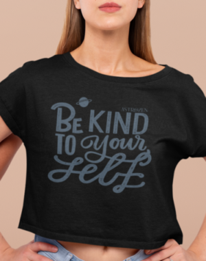 Cropped Be Kind Yourself- Preta