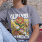 Camiseta Cultive o Bem - Cinza Chumbo Estonada