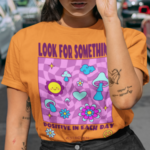 Camiseta Positive In Each Day - Laranja Estonada