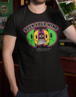 Camiseta Open Your Mind – Preta