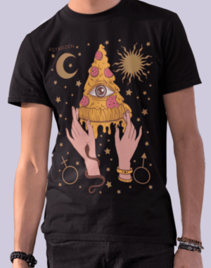 Camiseta Pizza – Preta