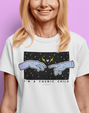 Camiseta Cosmic Child – Branca