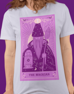 Camiseta Tarô The Magician – Cinza Mescla