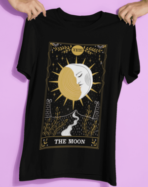 Camiseta Tarô The Moon – Preta