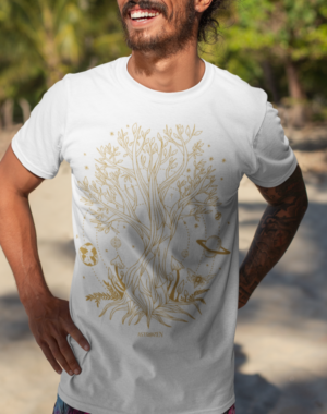 Camiseta Árvore Universo – Branco
