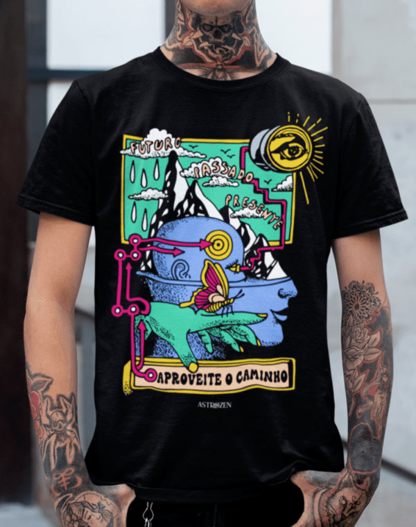 Camiseta Aproveite o Caminho - Preta