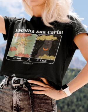 Cropped Escolha sua Carta – Preto