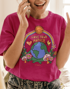 Camiseta Love Your Mother – Vinho