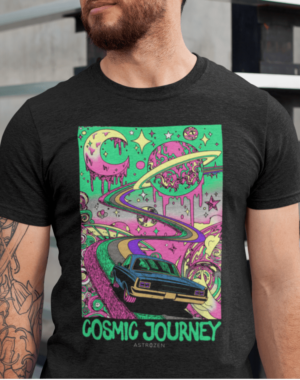 Camiseta Cosmic Journey – Preta