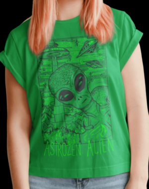 Camiseta Astro Alien – Verde Bandeira