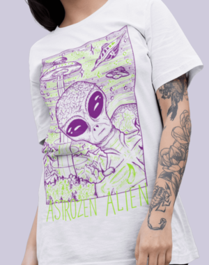 Camiseta Astro Alien – Branca
