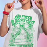 Camiseta Alice - Branca /Verde