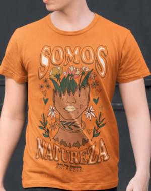 Camiseta Somos Natureza – Laranja Estonado