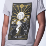 Camiseta Tarô The Sun - Cinza Mescla