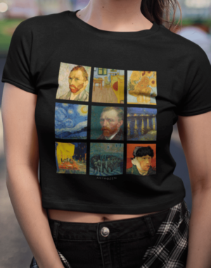 Cropped Mosaico Van Gogh – Preta