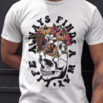 Camiseta Always Find Skull - Branca