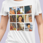 Camiseta Mosaico Frida - Branca