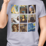 Camiseta Mosaico Artes - Cinza Mescla