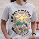 Camiseta Tá Tudo Bem Não Estar Bem - Cinza Mescla