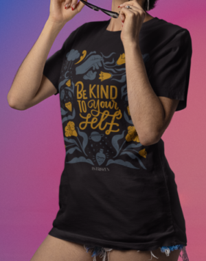 Camiseta Be Kind Your Self – Preta