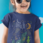 Camiseta Infantil Lobinho - Azul Marinho