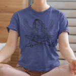 Camiseta Mulher Sistema Solar - Azul Marinho Estonada