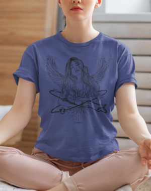 Camiseta Mulher Sistema Solar – Azul Marinho Estonada