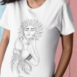 Camiseta Mulher Sol - Branca