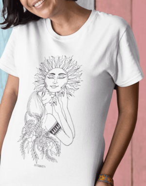 Camiseta Mulher Sol – Branca