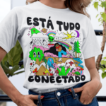 Camiseta Está Tudo Conectado - Branca