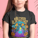 Camiseta Infantil Alice - Preta