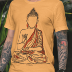 Camiseta Buda - Laranja Estonada