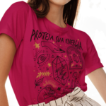 Camiseta Proteja sua Energia - Vinho