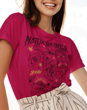 Camiseta Proteja sua Energia – Vinho