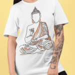 Camiseta Buda - Branca