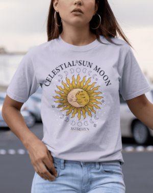 Camiseta Celestial – Cinza Mescla