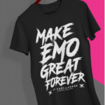 Camiseta Make emo great forever  - Preta