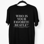 Camiseta Quem é o seu Beatle favorito?- Preta