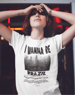 Camiseta I Wanna be tour Brazil – Branca