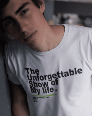 Camiseta I wanna be tour Show of My Life – Branca