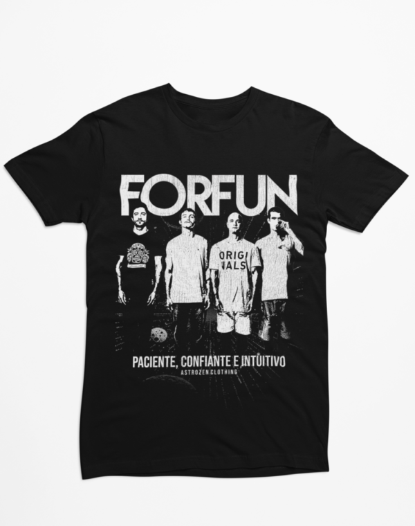 Camiseta Forfun paciente, confiante e intuitivo- Preta