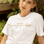 Camiseta Gratitude- Branca