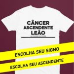 Camiseta Criativa Signo e Ascendente - Branca