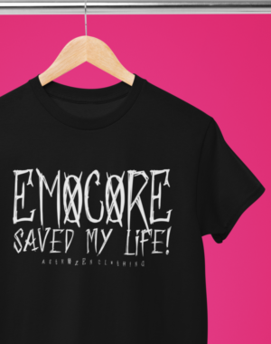 Camiseta Emocore saved my life – Preta