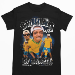 Camiseta Bruno Mars Brunão of Brazil Bruninho do Brasil - Preta