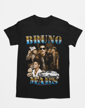Camiseta Bruno Mars – Preta