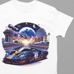 Camiseta Carro de Corrida Daytona- Branca